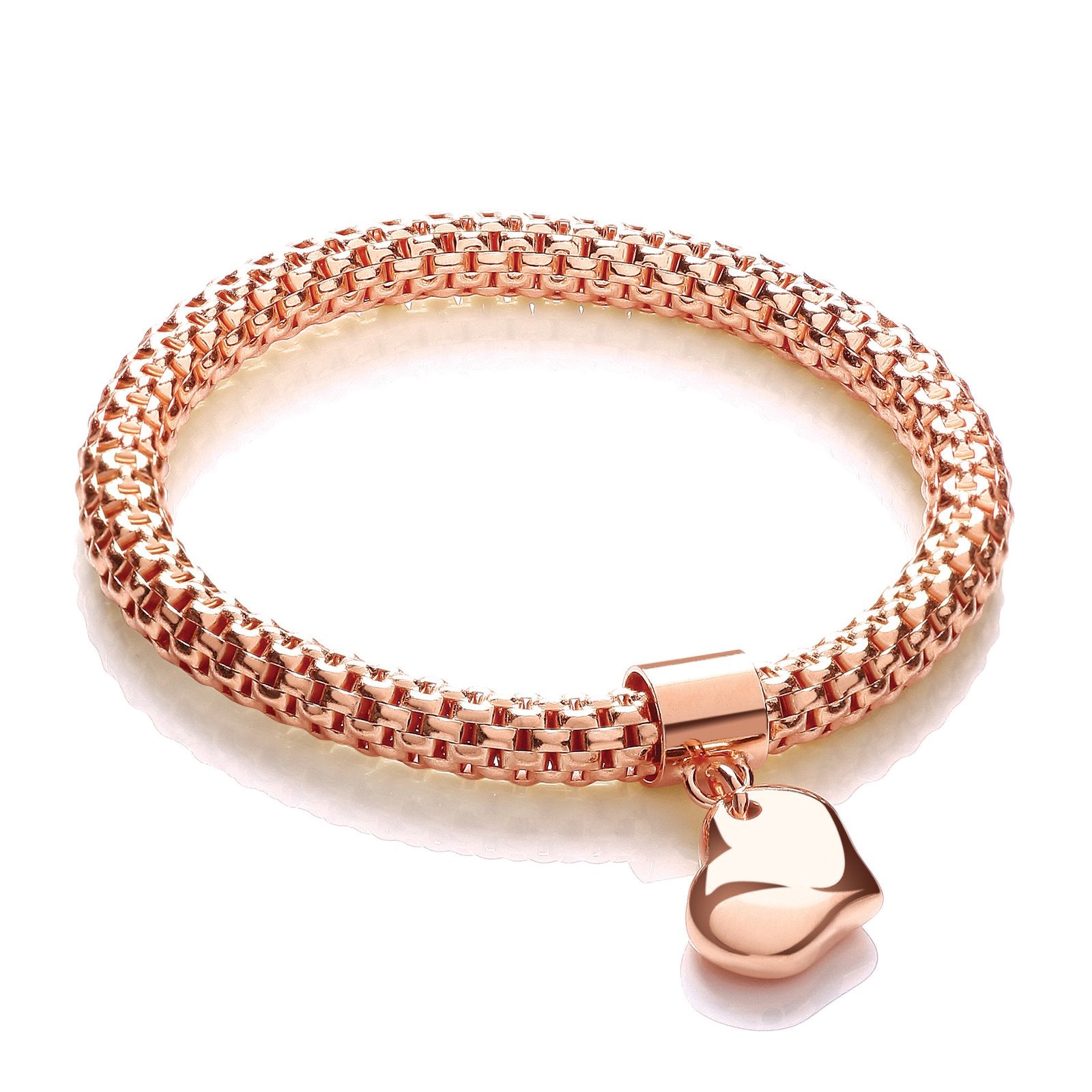 Rose Mesh with Heart Pendant - Fancy Bracelet - Fine Bracelet - Certified Authentic – Luxury Jewellery by Imperial Tim
